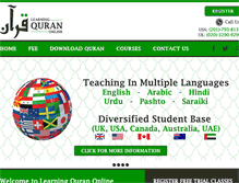 Tablet Screenshot of learningquranonline.com